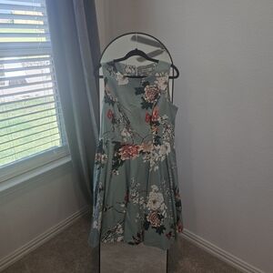 Grace Karin Mint Green Floral Dress